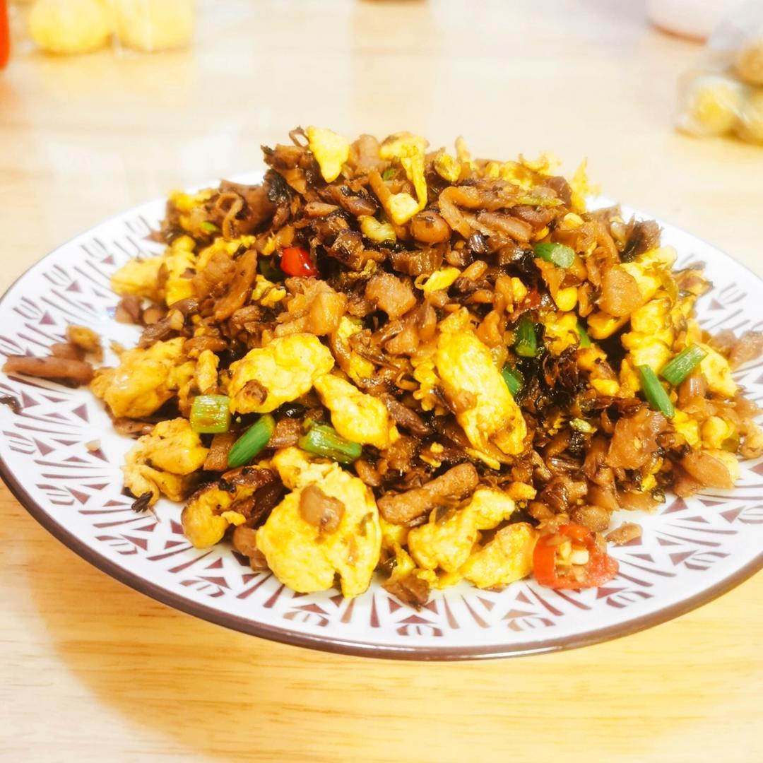 鸡蛋炒外婆菜(下饭菜)