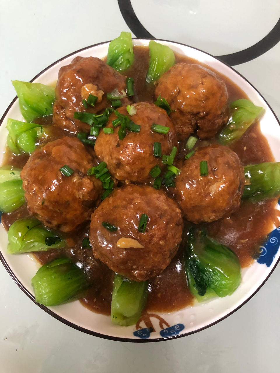 乖乖q47i做的红烧狮子头醇香味浓一吃难忘年夜菜