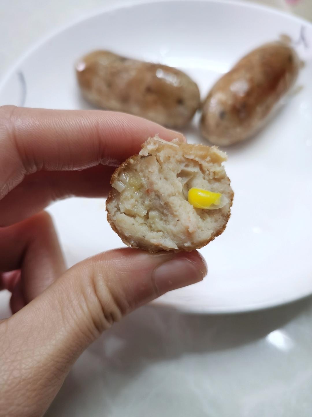 低脂健康 减脂辅食皆可的Q弹脆皮鸡肉肠