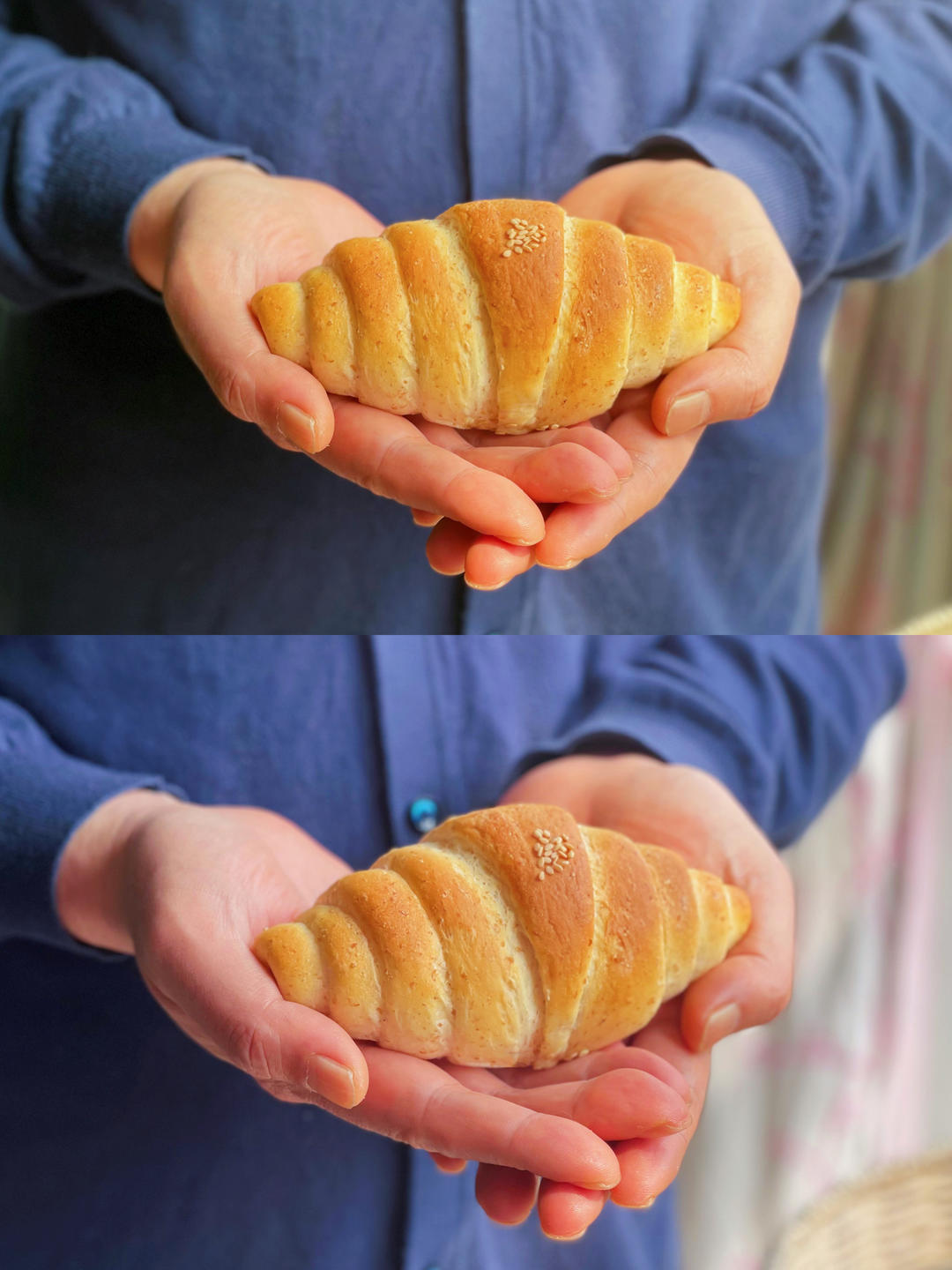 日式肉松海苔海盐面包卷｜简直太香了｜咸香风味