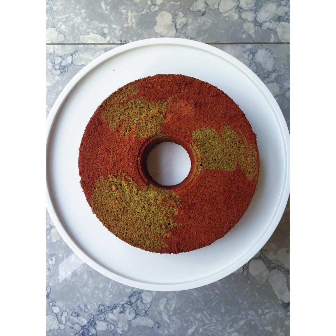 巧克力抹茶戚风