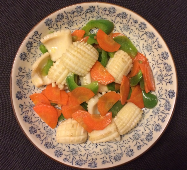 爱上小厨房lilly做的青椒墨鱼花