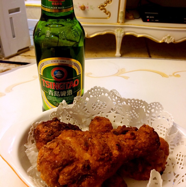 pearl-9做的啤酒和炸鸡