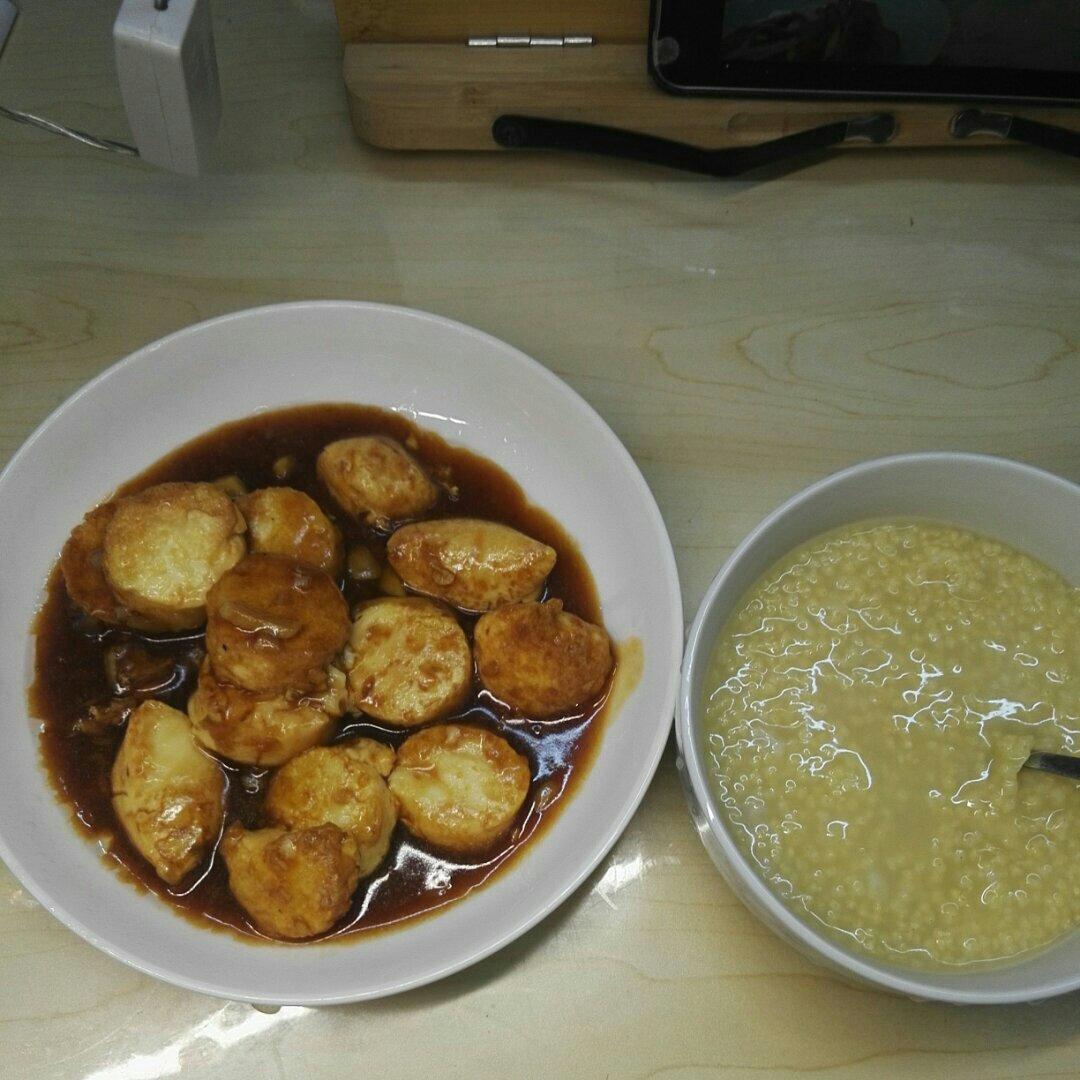 酱汁日本豆腐，炒鸡下饭