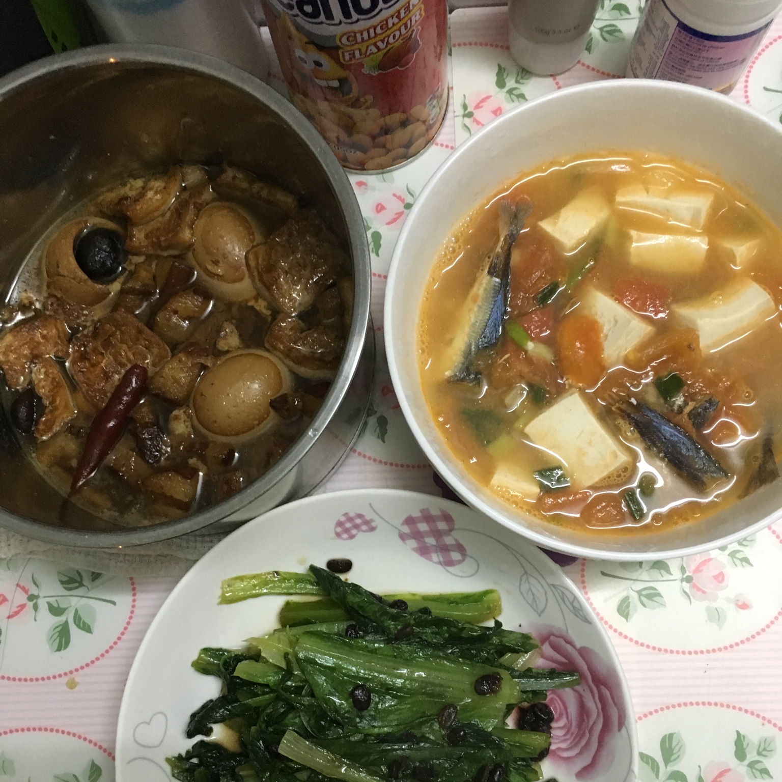 鱼干豆腐番茄燕麦汤