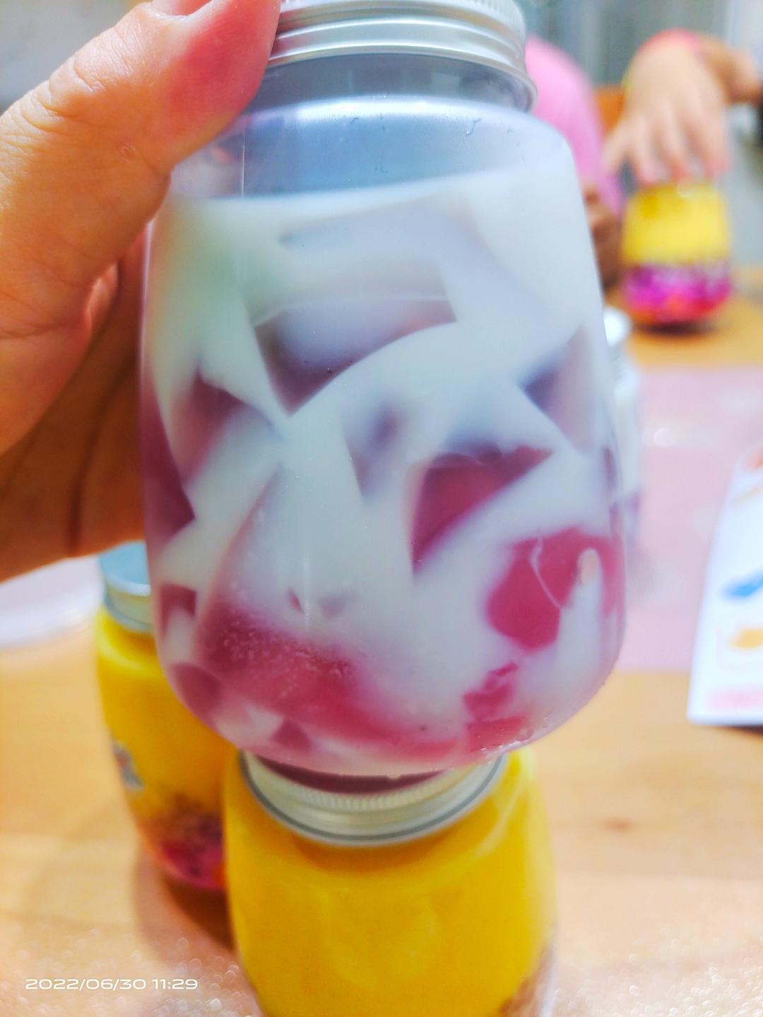 多肉葡萄冻撞奶🍇-「简单做法」0失败