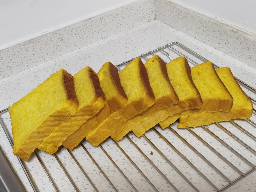 南瓜吐司，奶香南瓜吐司，极致柔软，直接法