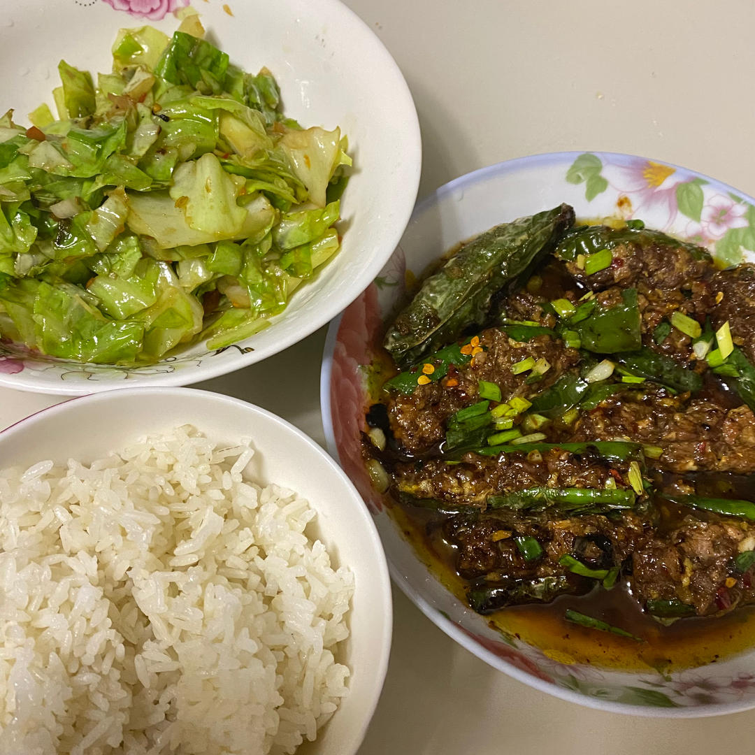 米饭杀手‼️虎皮青椒酿肉