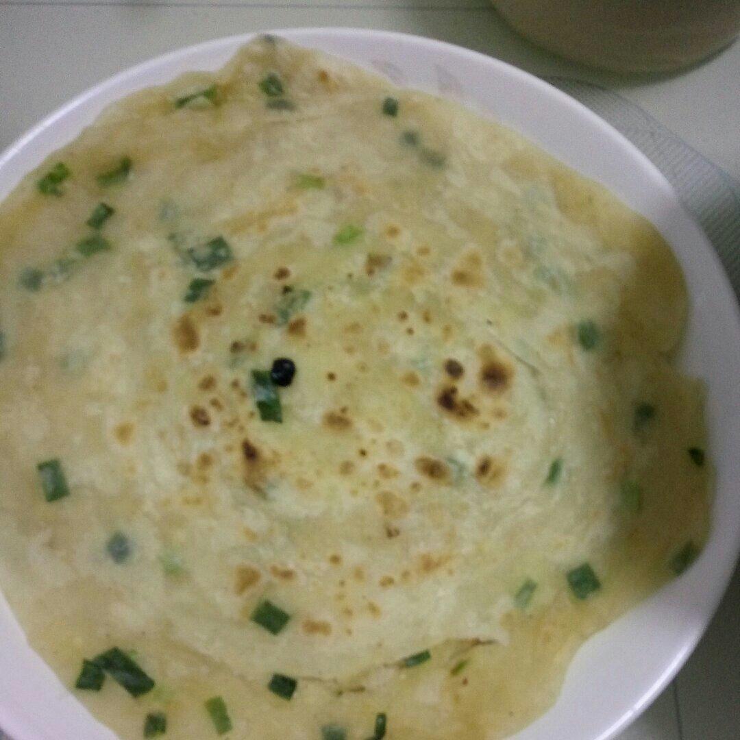 葱油饼（面粉吸水量不一样、水慢慢加）