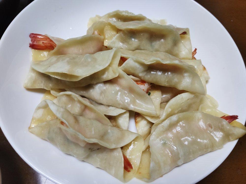 虾仁锅贴