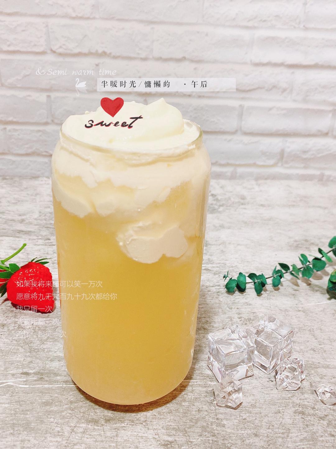 高颜值红茶奶盖--原味咸奶盖的做法