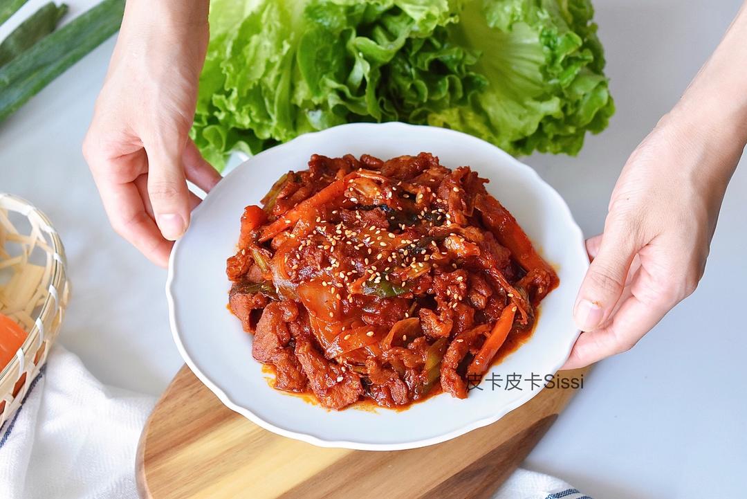 韩国辣炒猪肉的做法