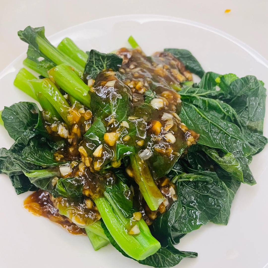 🔥比肉好吃的蒜蓉蚝油菜心！好吃不胖系列