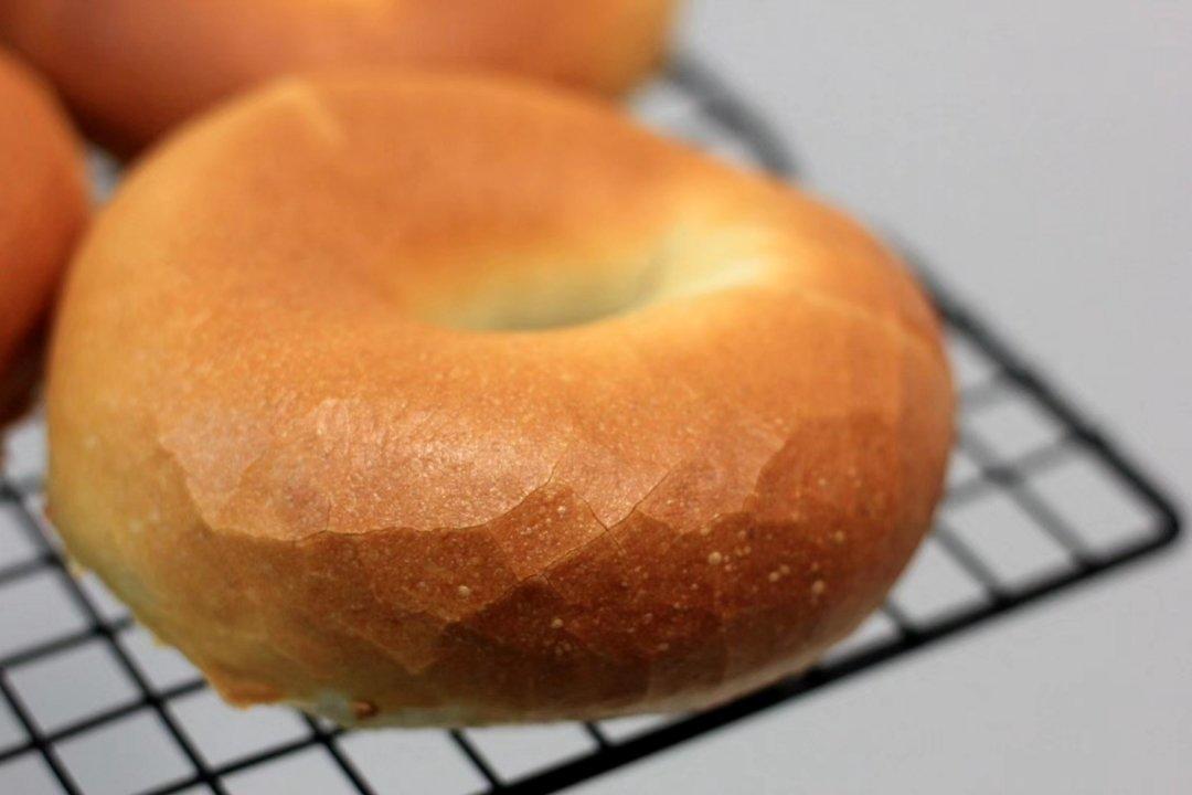 （无油）全麦黑麦贝果bagel~咬劲十足，越嚼越香