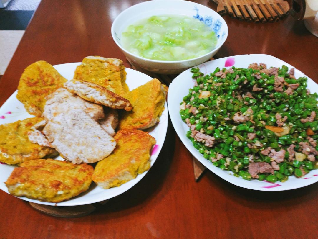 肉沫豆角下饭菜