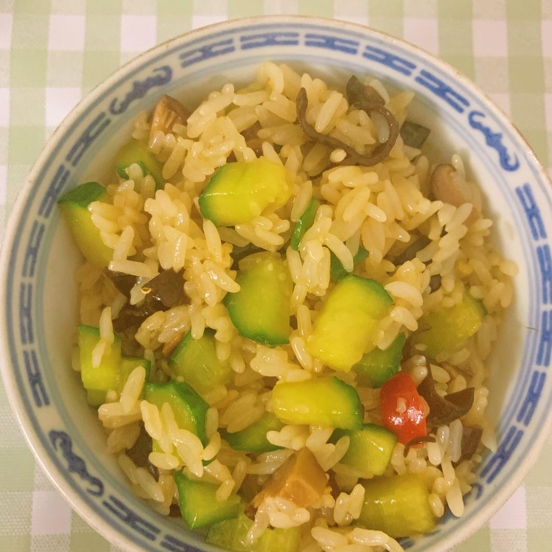 低脂酱油素炒饭