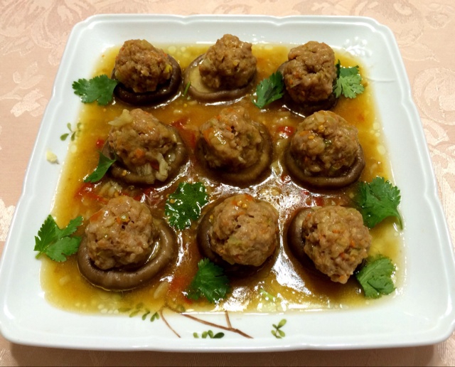 肉末酿香菇
