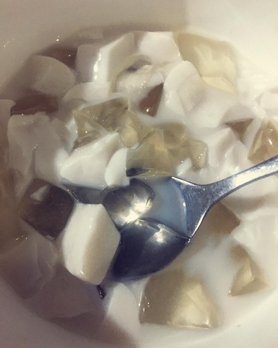 清甜椰奶果冻（白凉粉版）