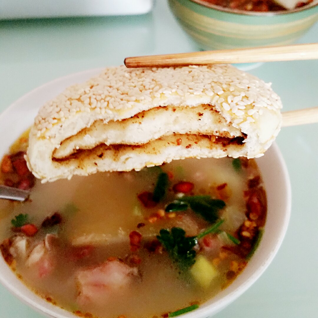 芝麻焦烧饼