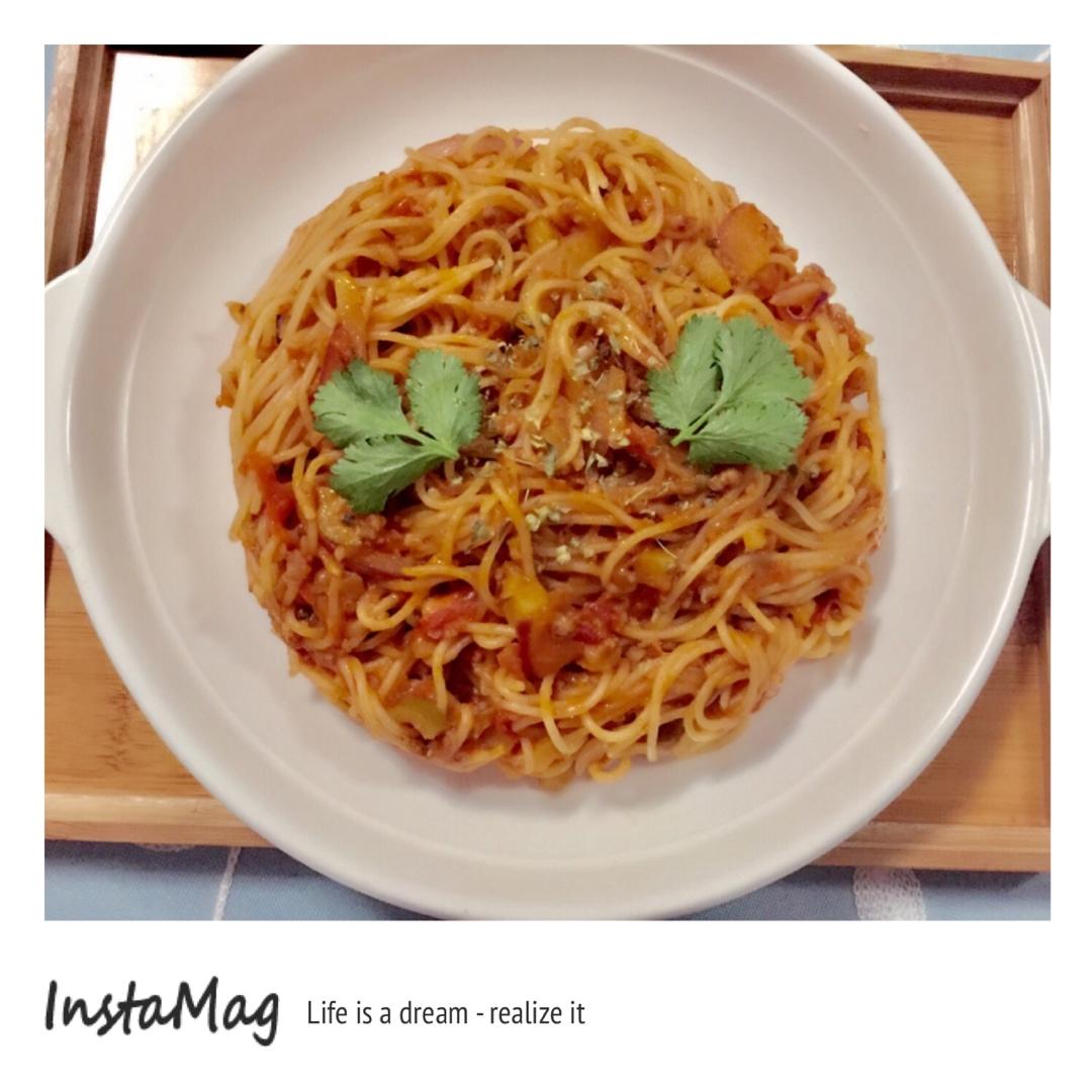 番茄肉酱意大利面