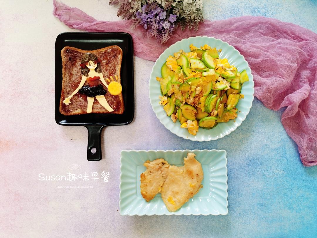 清香的西葫芦炒鸡蛋