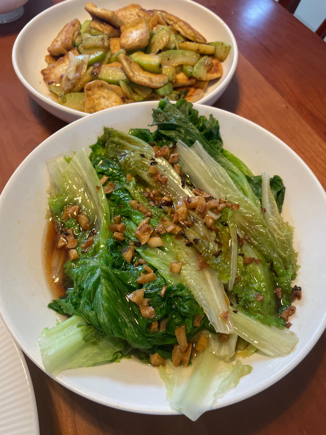 白灼生菜