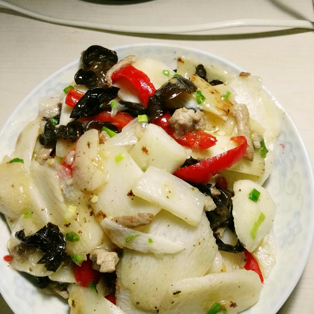 清炒山药木耳