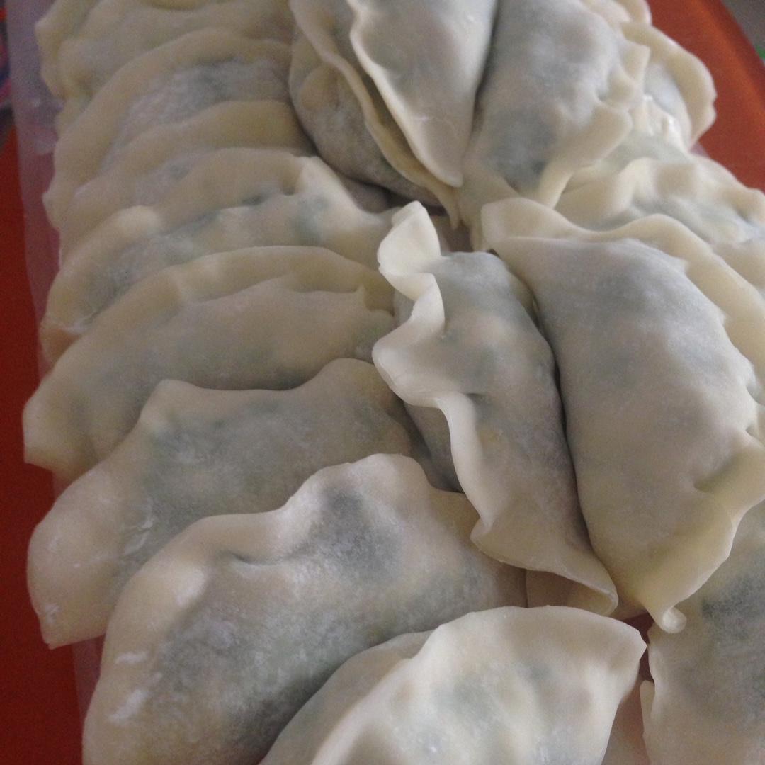 残梦旿○∣言做的韭菜豆腐鸡蛋饺子