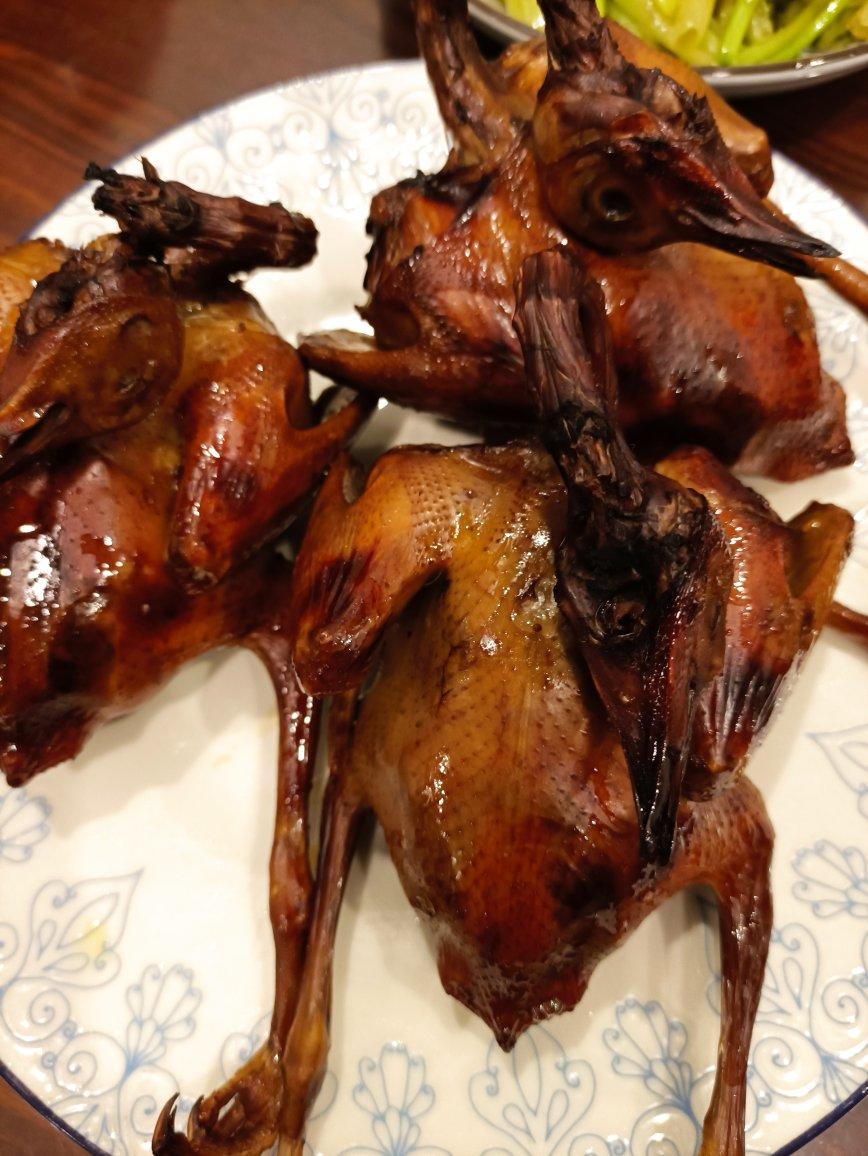 烤箱版脆皮乳鸽