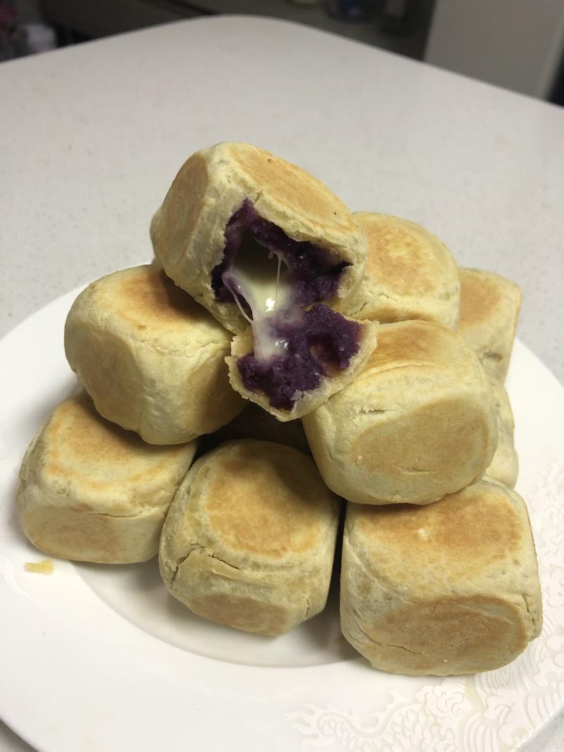 网红爆浆紫薯仙豆糕(低卡版)超长拉丝