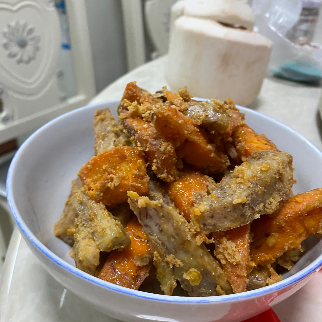 金沙南瓜🎃咸蛋焗南瓜🎃下酒小吃，大人小孩都喜欢💕