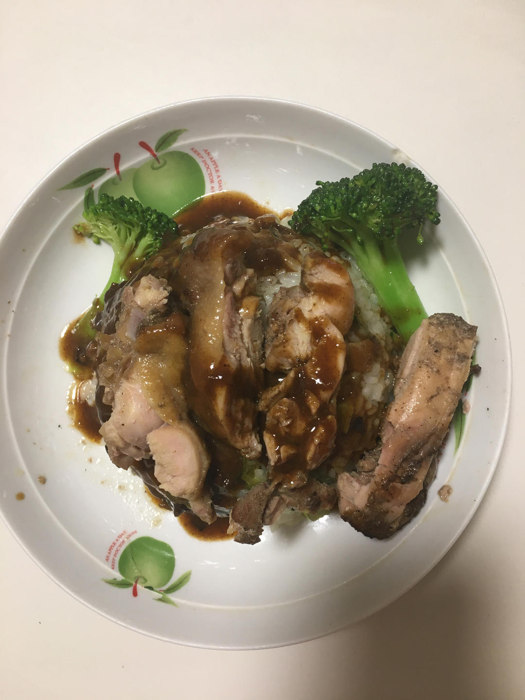 黑椒鸡腿饭