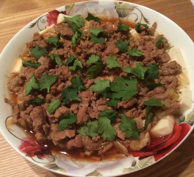 肉末蒸豆腐