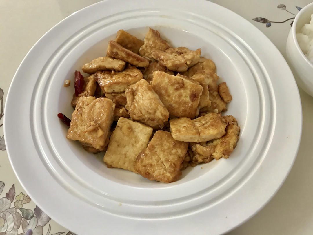 焖煎豆腐