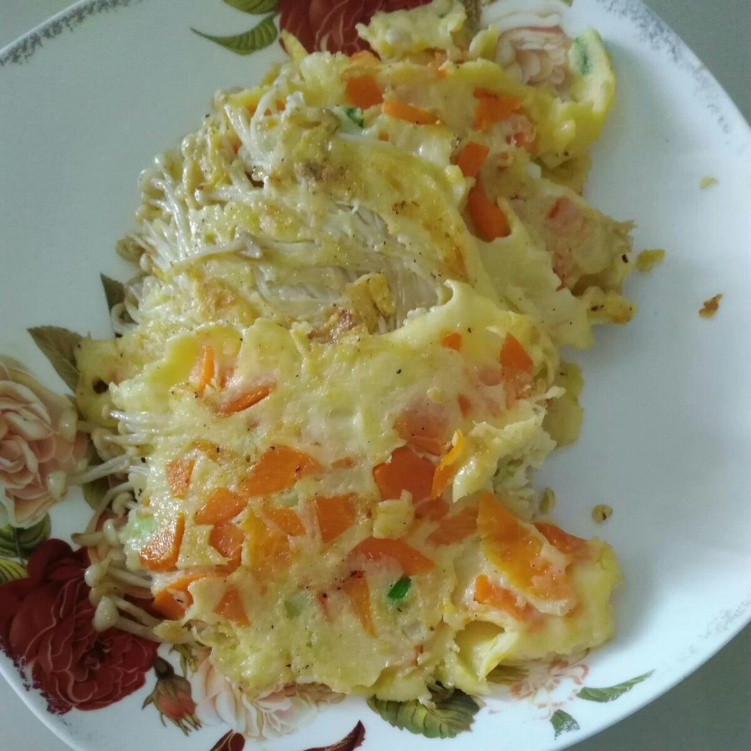 金针菇蛋饼
