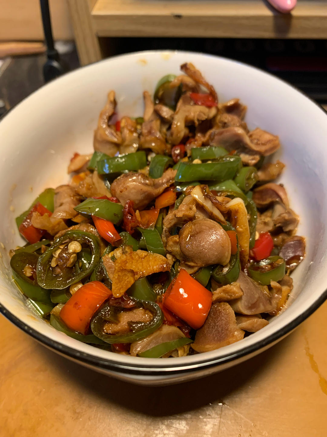 爆炒鸡胗
