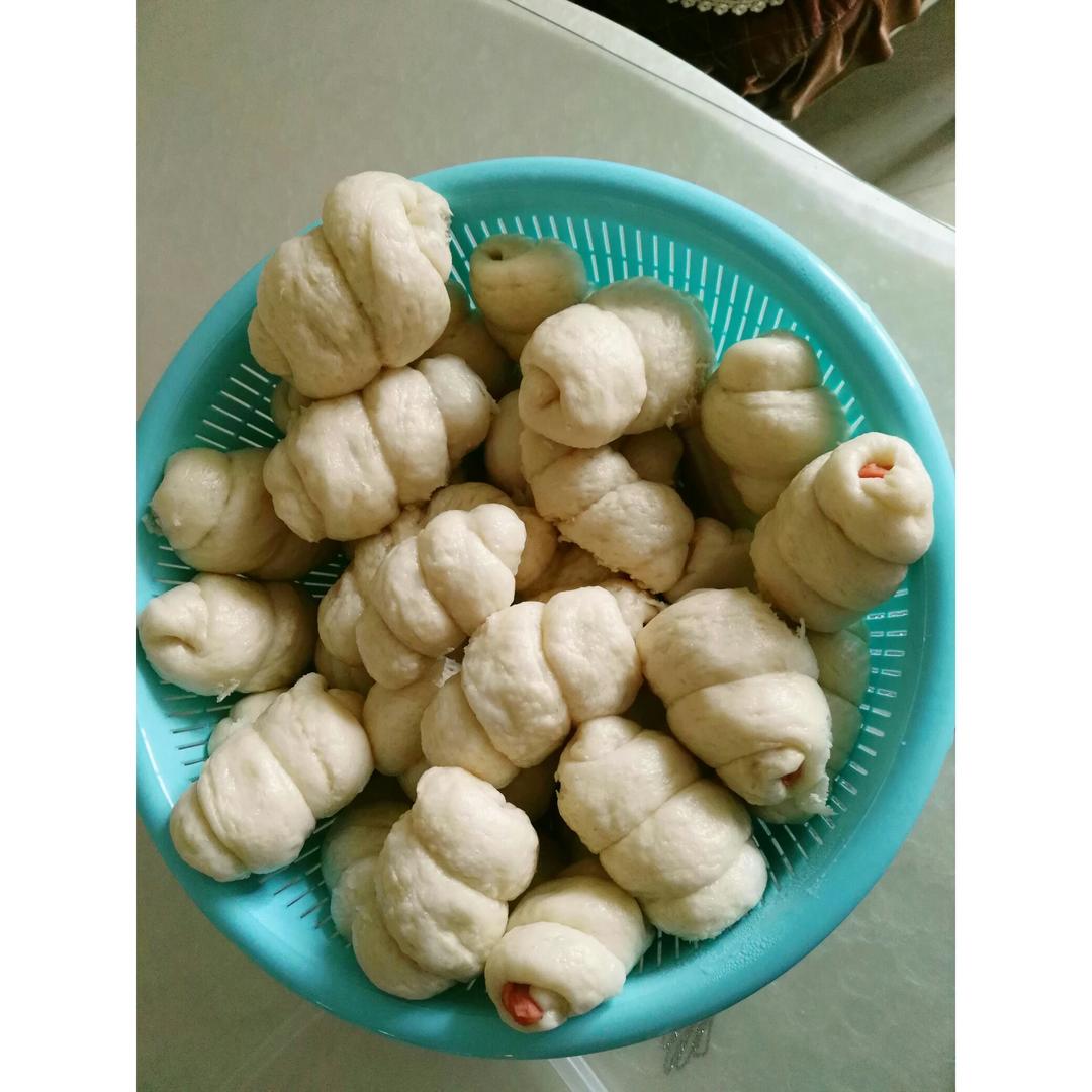 快手火腿卷～一次发酵