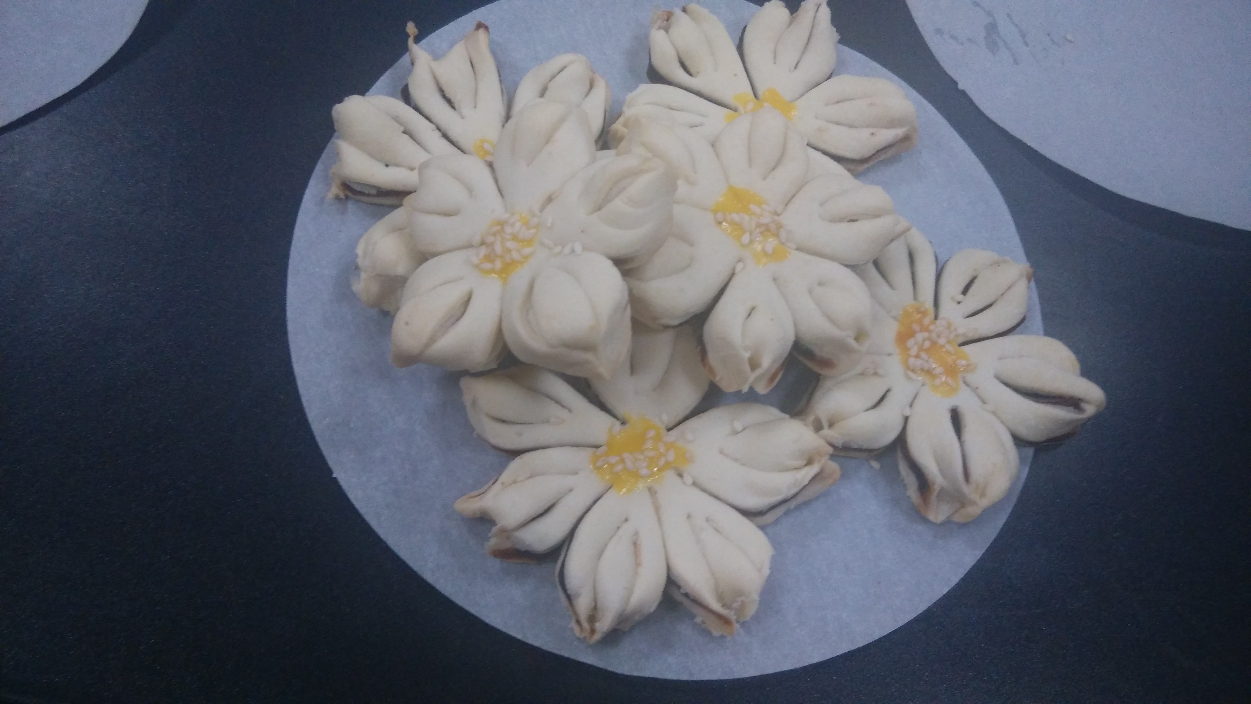 葵花豆沙酥——烤箱里绽放的花朵