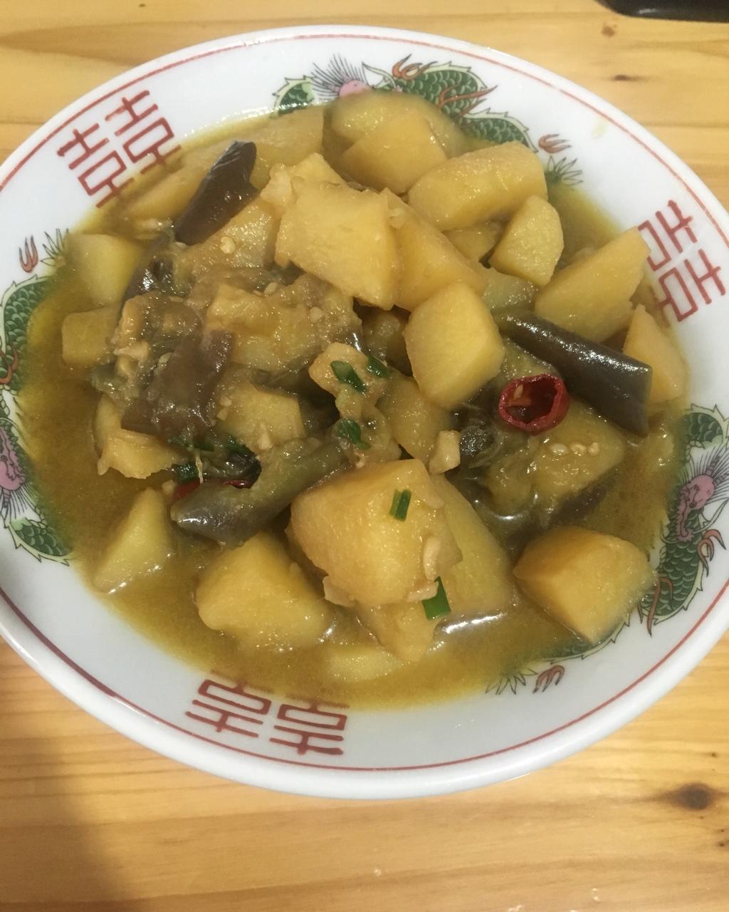 土豆炖茄子