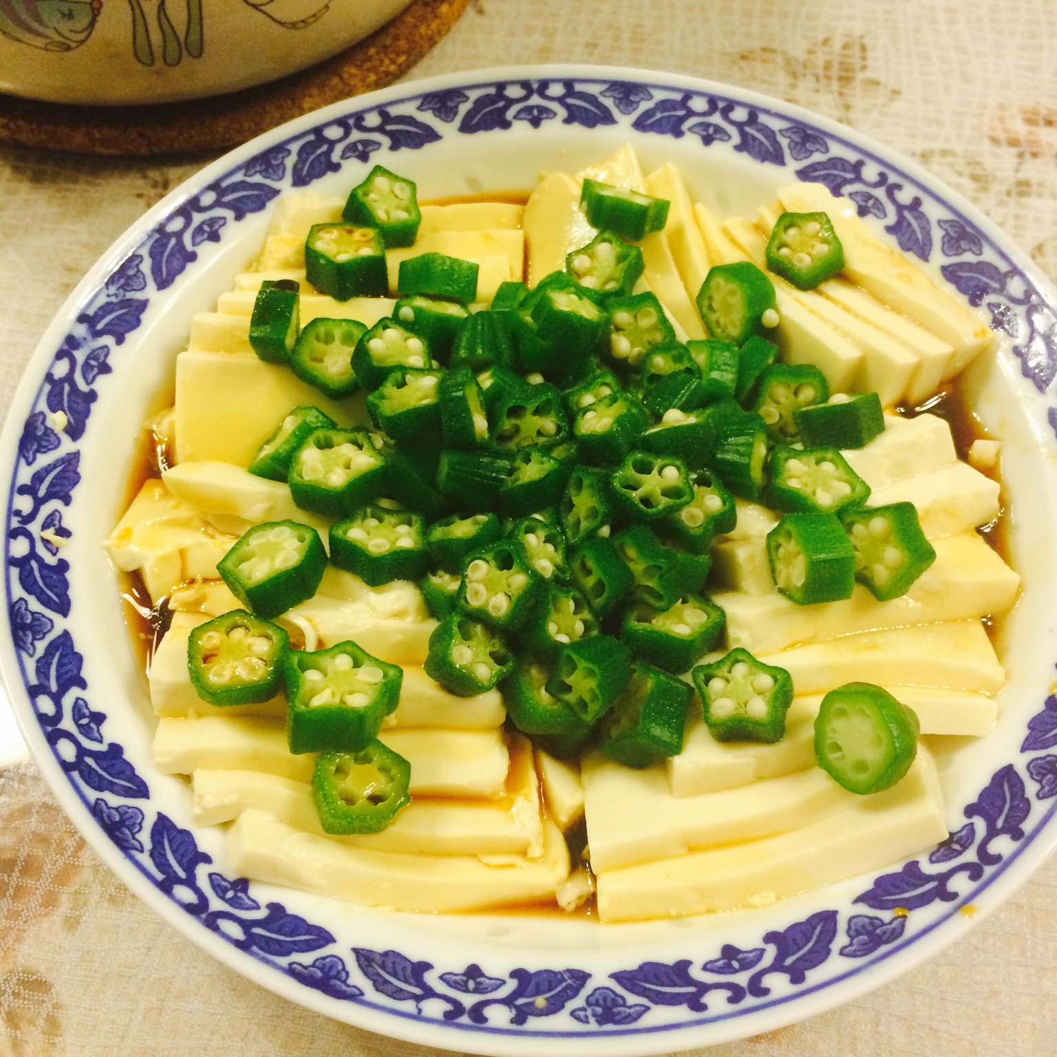 秋葵嫩豆腐&秋葵存储小方法