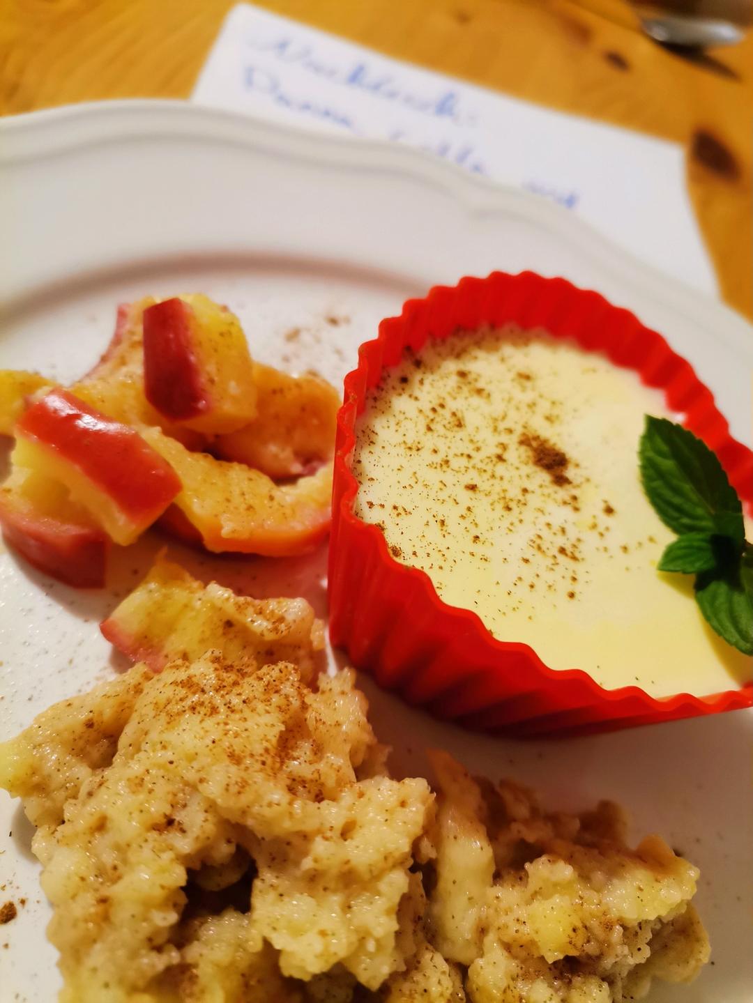 和女儿们一起烧菜