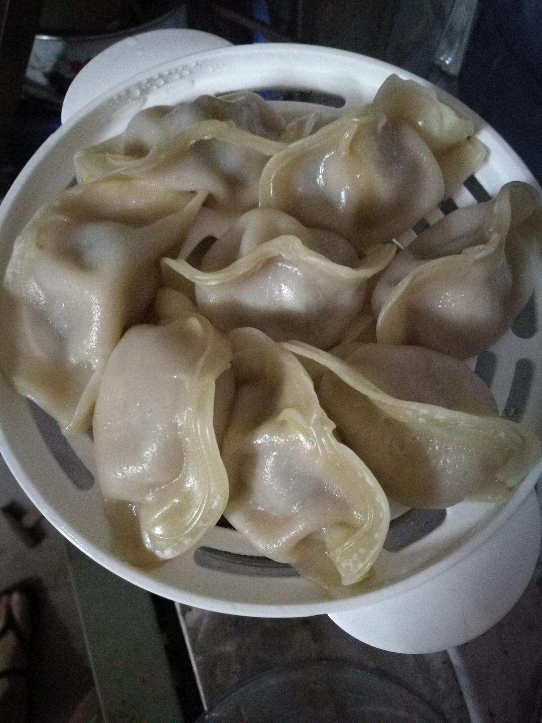 超简单蒸速冻饺子