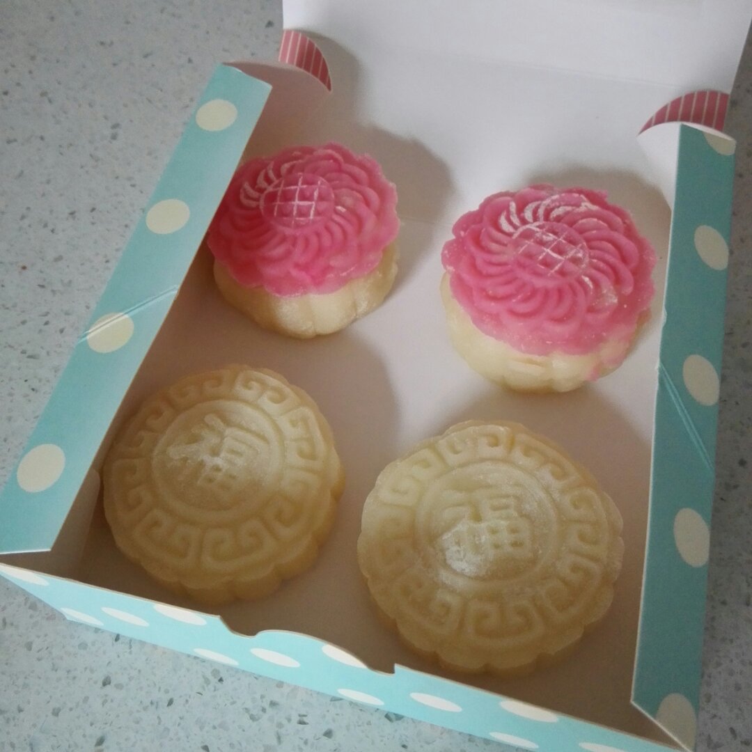 best_7p5s做的芒果芝士冰皮月饼