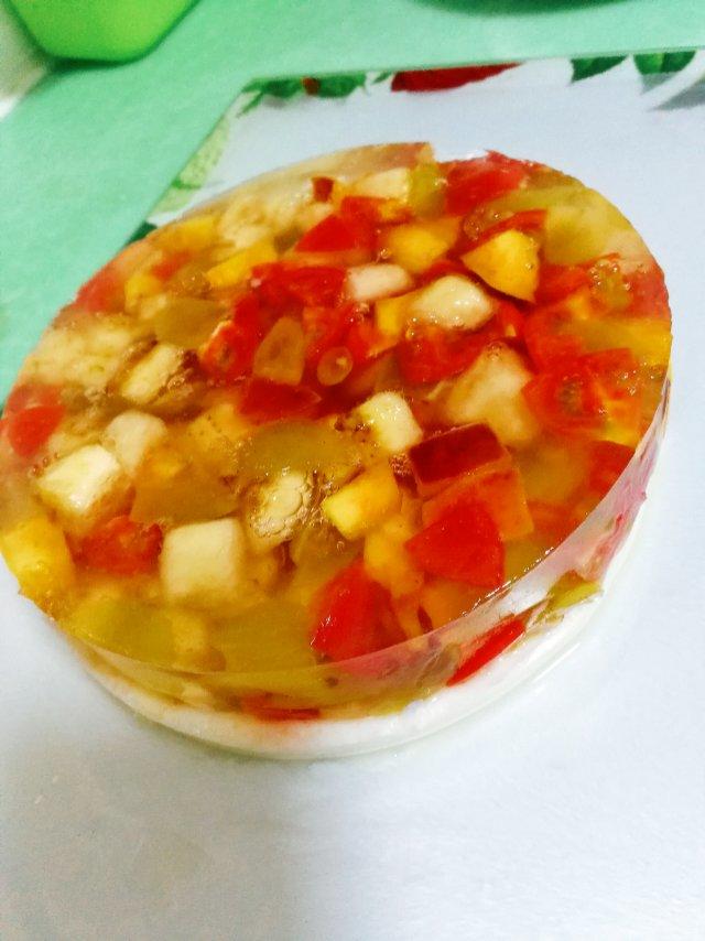 白凉粉果冻
