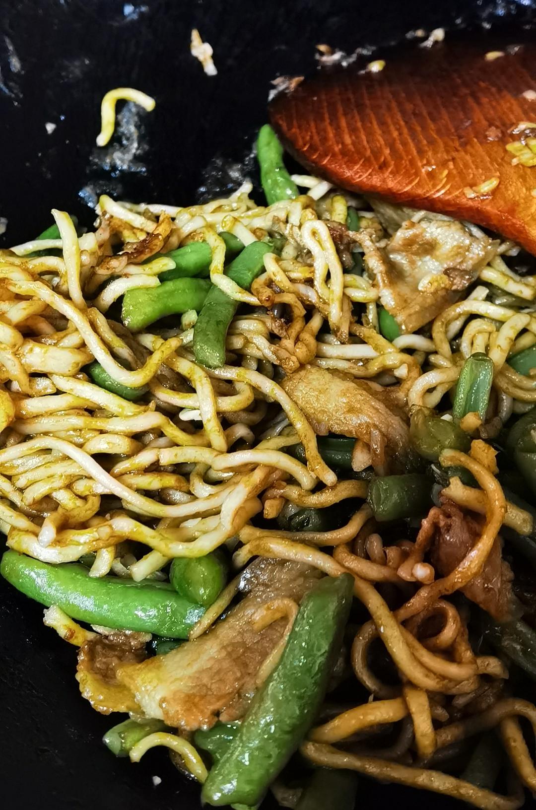 正宗简单扁豆焖面
