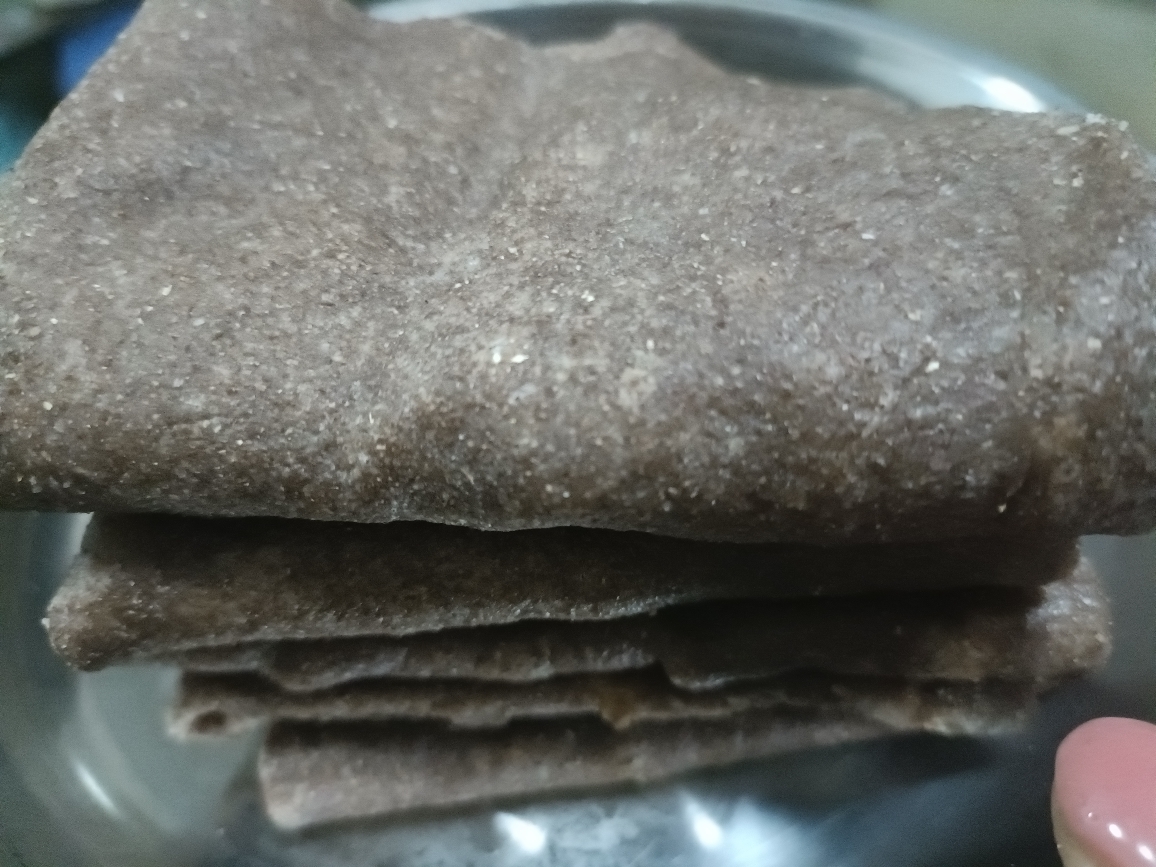 黑全麦燕麦麸皮粉饼的做法