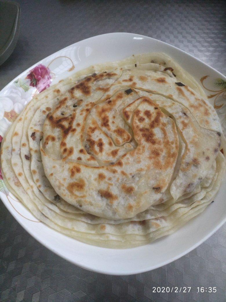 饺子皮版葱油饼