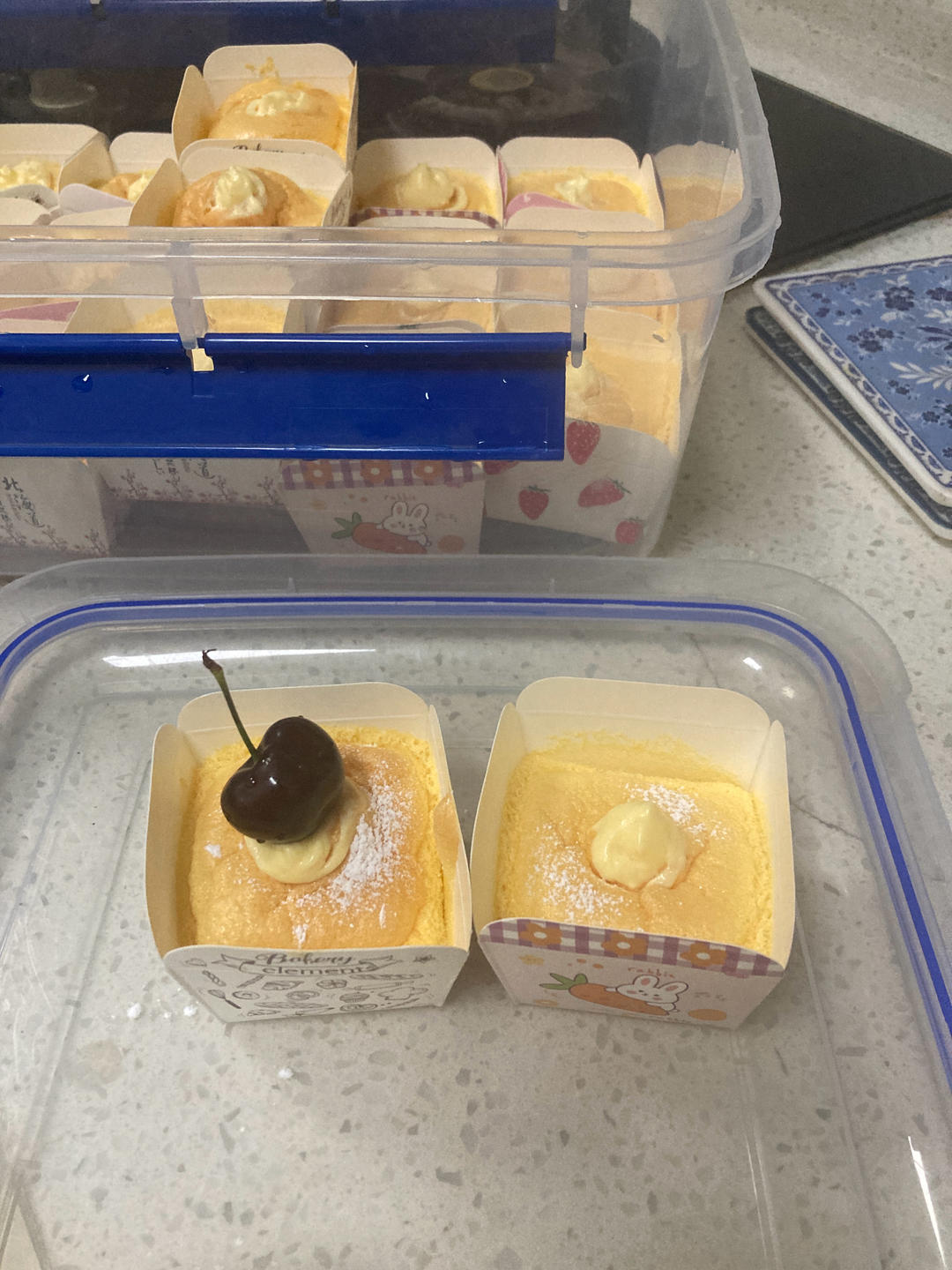 🌈🌈绵软甜蜜的北海道戚风杯💚💫附万能卡仕达酱配方