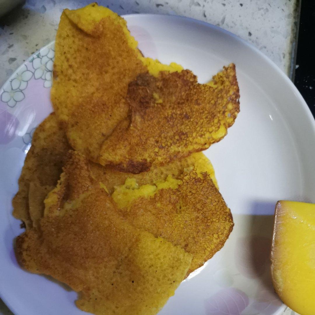 玉米面松饼，早起5分钟搞定，又软又健康