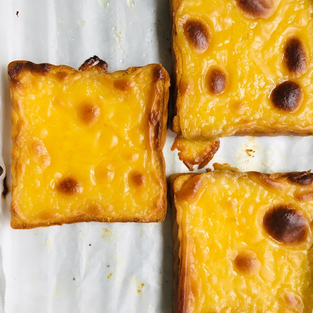 岩烧乳酪吐司片的做法